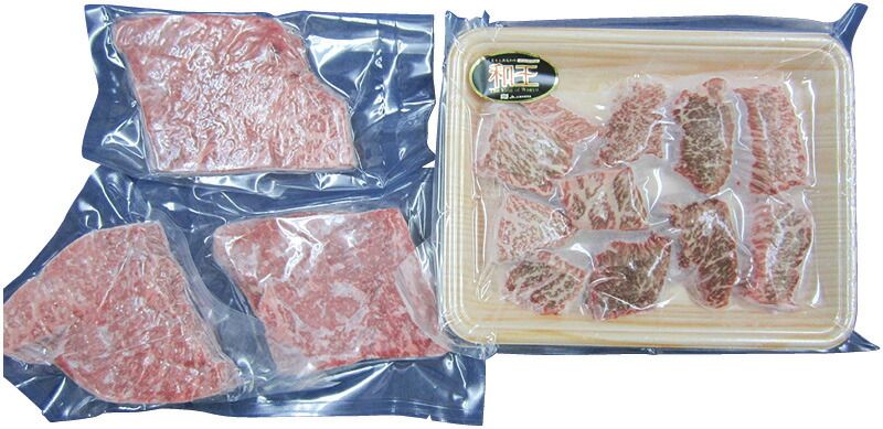 夏の贈り物お中元 熊本・和王モモステーキセット モモステーキ（100g）×3、一口カットステーキ（200g）×1