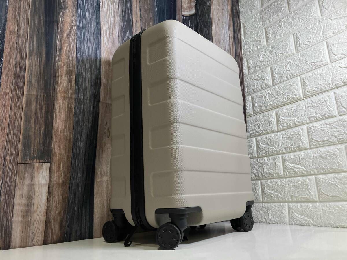 MUJI 無印良品 バーを自由に調節できる ハードキャリーケース グレー キャリー バッグ