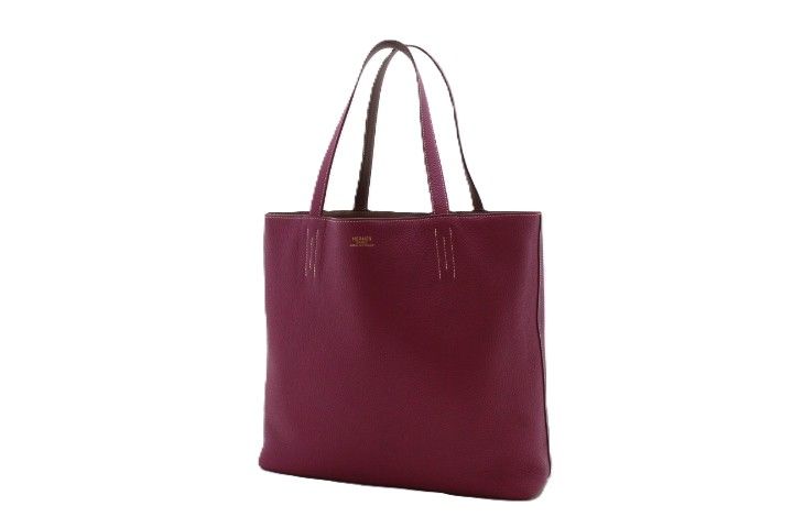 HERMES エルメス ドゥブルセンス45 リバーシブル トートバッグ