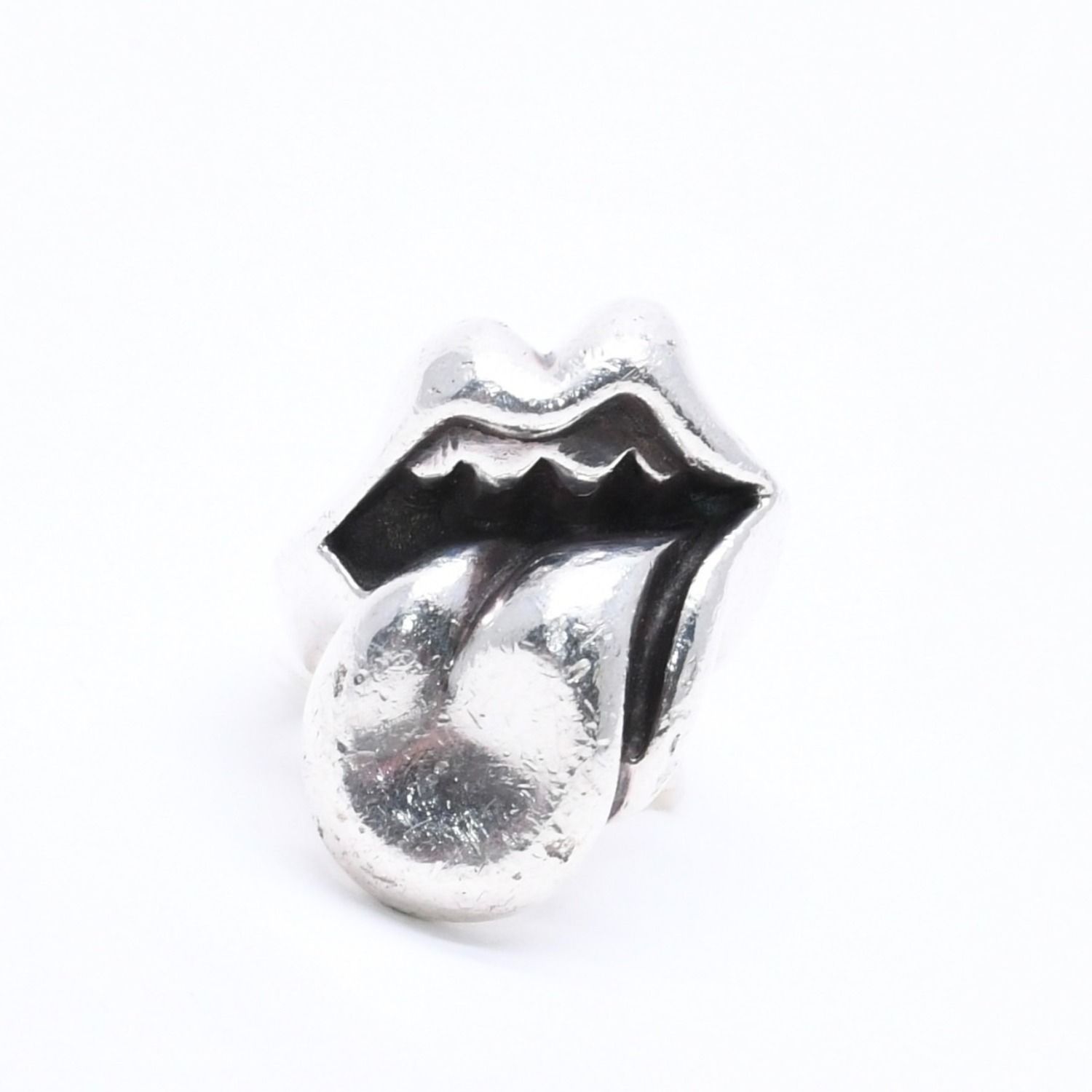 CHROME HEARTS クロムハーツ LIP TONGUE LG リップ&タン ラージ リング 指輪 重量約51.36g サイズ19号 シルバー925 美品 中古 4a004520
