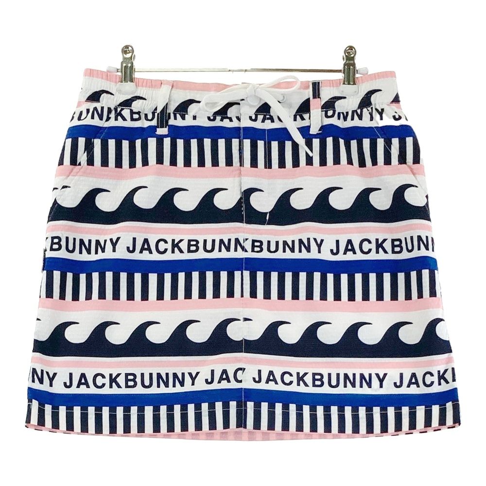 サイズ：2 JACK BUNNY ジャックバニー 2024年モデル インナー付 スカート 総柄 ホワイト系 [240101720738] ゴルフウェア レディース ストスト