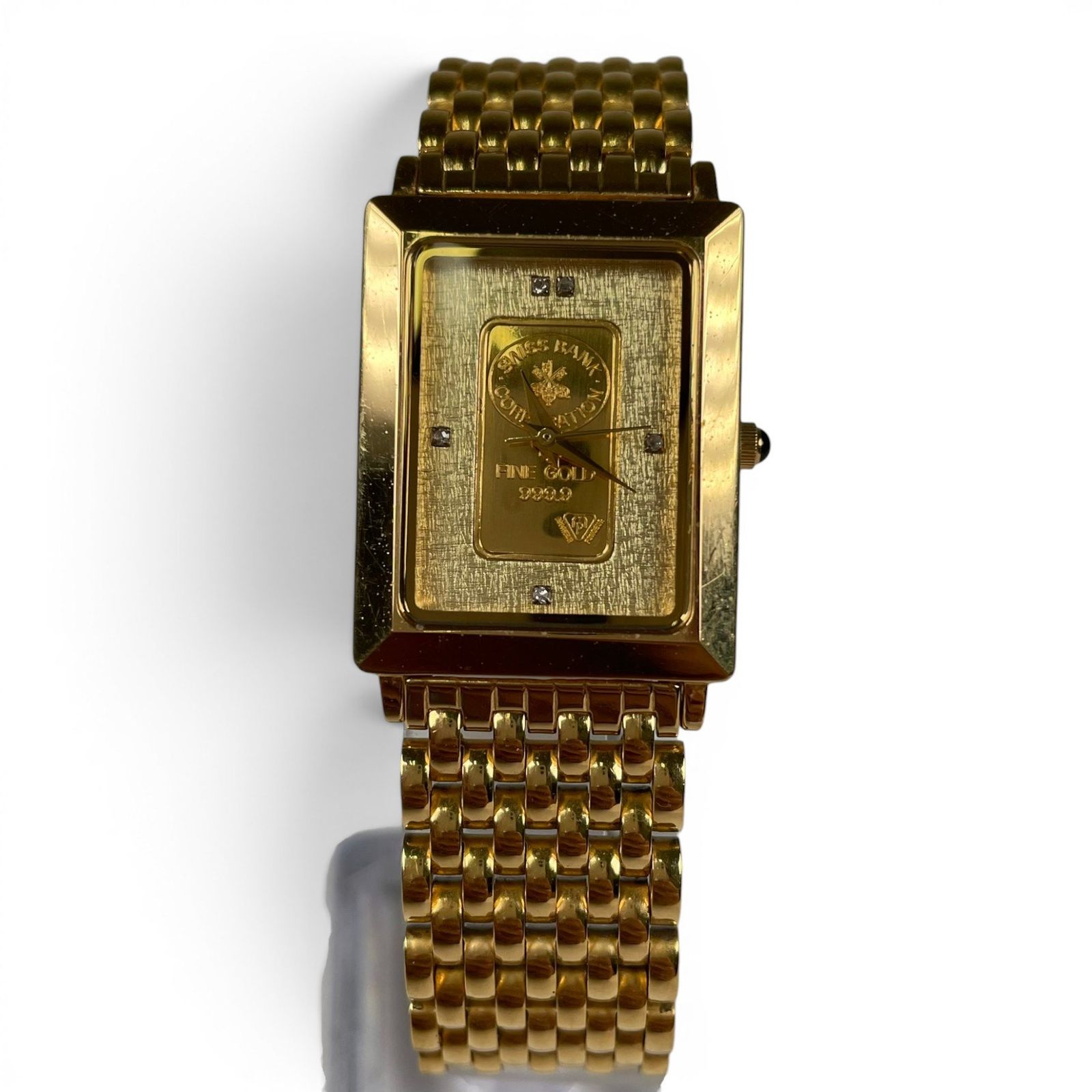 SWISS BANK スイスバンク 腕時計 クォーツ インゴットウォッチ FINE GOLD 999.9 インゴット1g SK-141-R