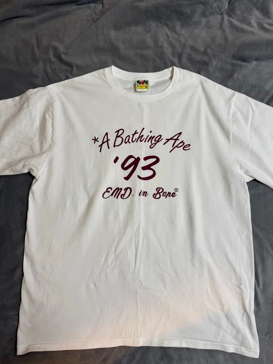 2XL A BATHING APE アベイシングエイプ × end 半袖T