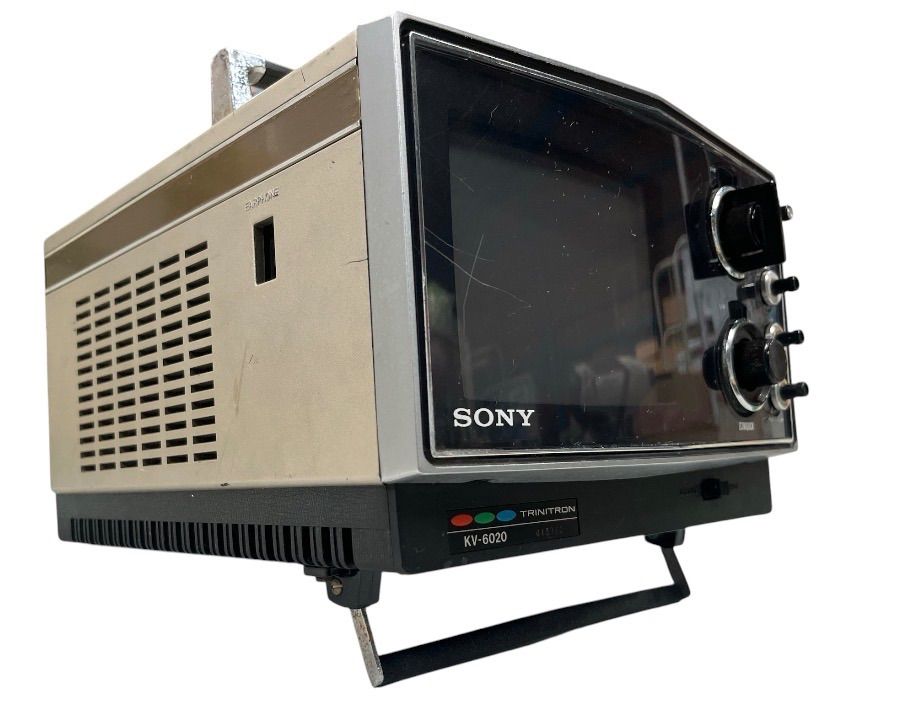 SONY トリニトロン ポータブルテレビ KV-6020 昭和レトロ ジャンク 昭和レトロ】SONY トリニトロン カラーテレビ KV-6020 動作未確認