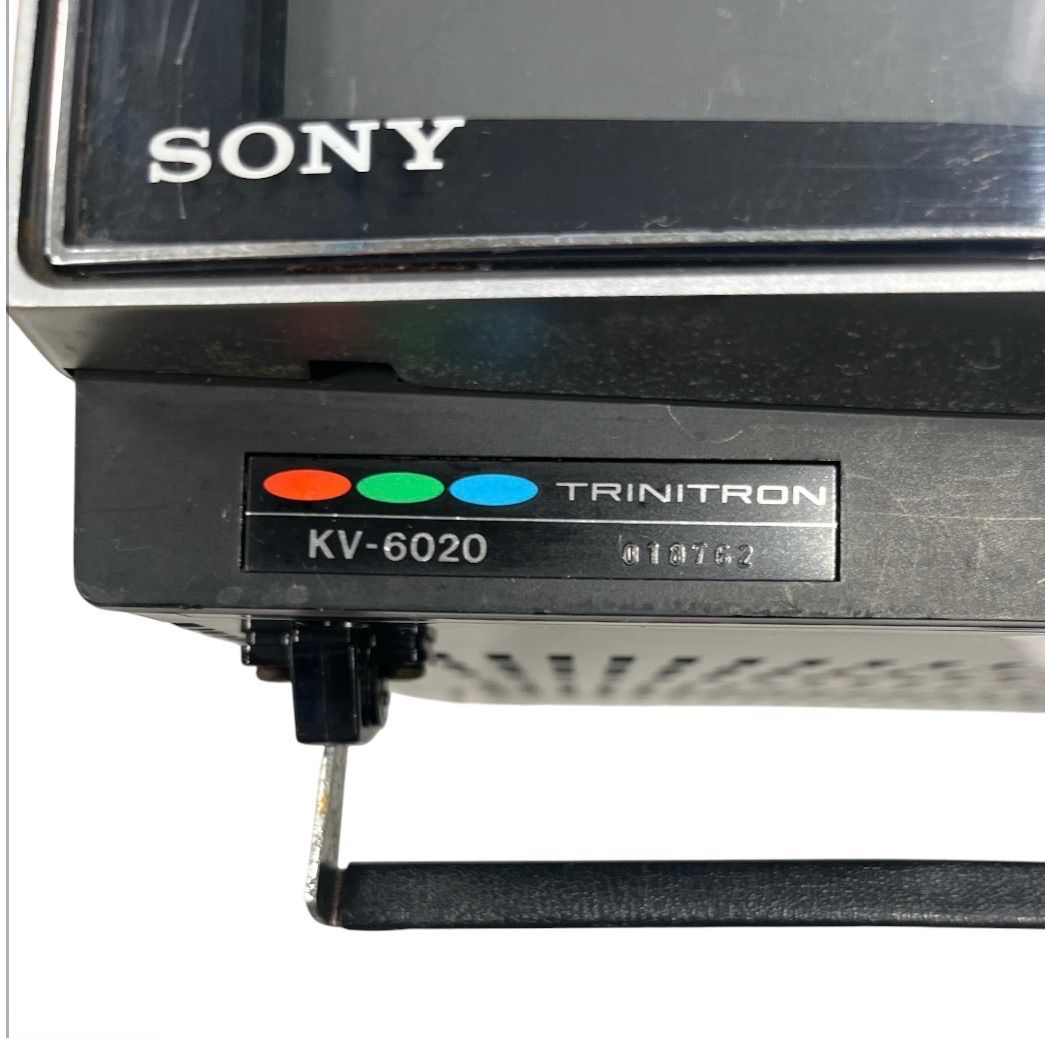 SONY トリニトロン ポータブルテレビ KV-6020 昭和レトロ ジャンク 昭和レトロ】SONY トリニトロン カラーテレビ KV-6020 動作未確認