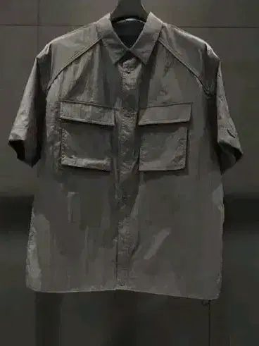 48/105 オススメ Juun.J ジュンジェイ 21SS ダブル レイヤード ナイロン 半袖 シャツ 28,796円