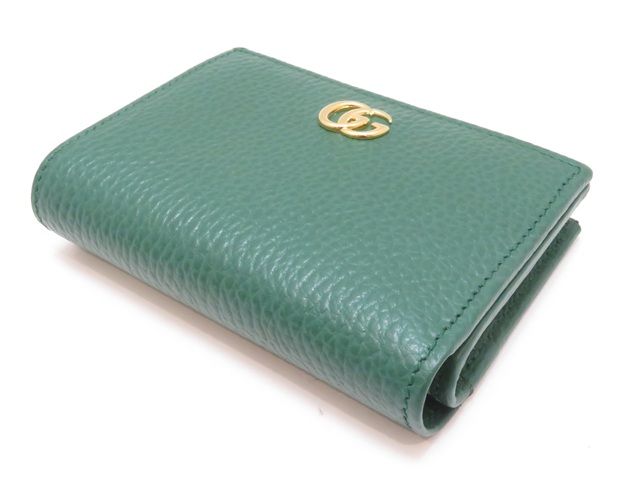 GUCCI グッチ ダブルG 二つ折りウォレット グリーン レザー 772738 箱