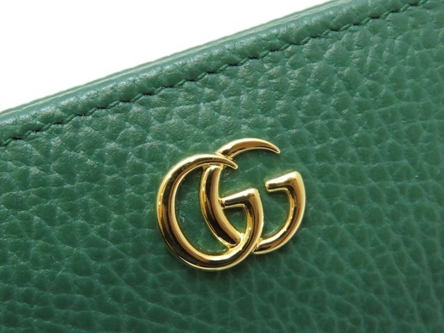 GUCCI グッチ ダブルG 二つ折りウォレット グリーン レザー 772738 箱