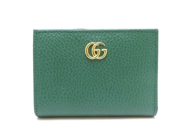 GUCCI グッチ ダブルG 二つ折りウォレット グリーン レザー 772738 箱
