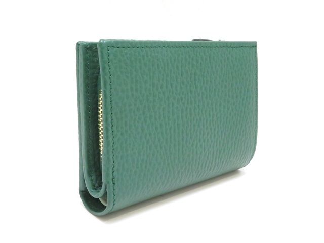 GUCCI グッチ ダブルG 二つ折りウォレット グリーン レザー 772738 箱