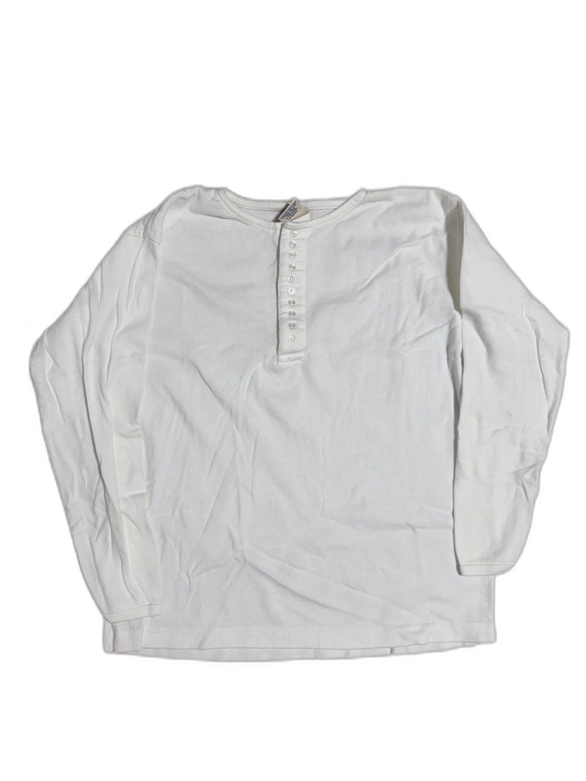 LONG JOHN ヘンリーネック 長袖Tシャツ 2枚セット USA製 白 M