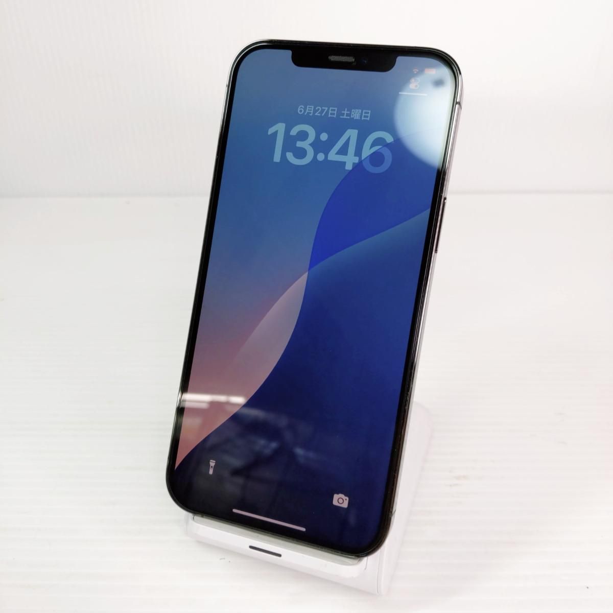 【中古品】アップル iPhone12Pro MAX 256GB SIMフリー ブラック MGCY3JA〇YR-55102〇