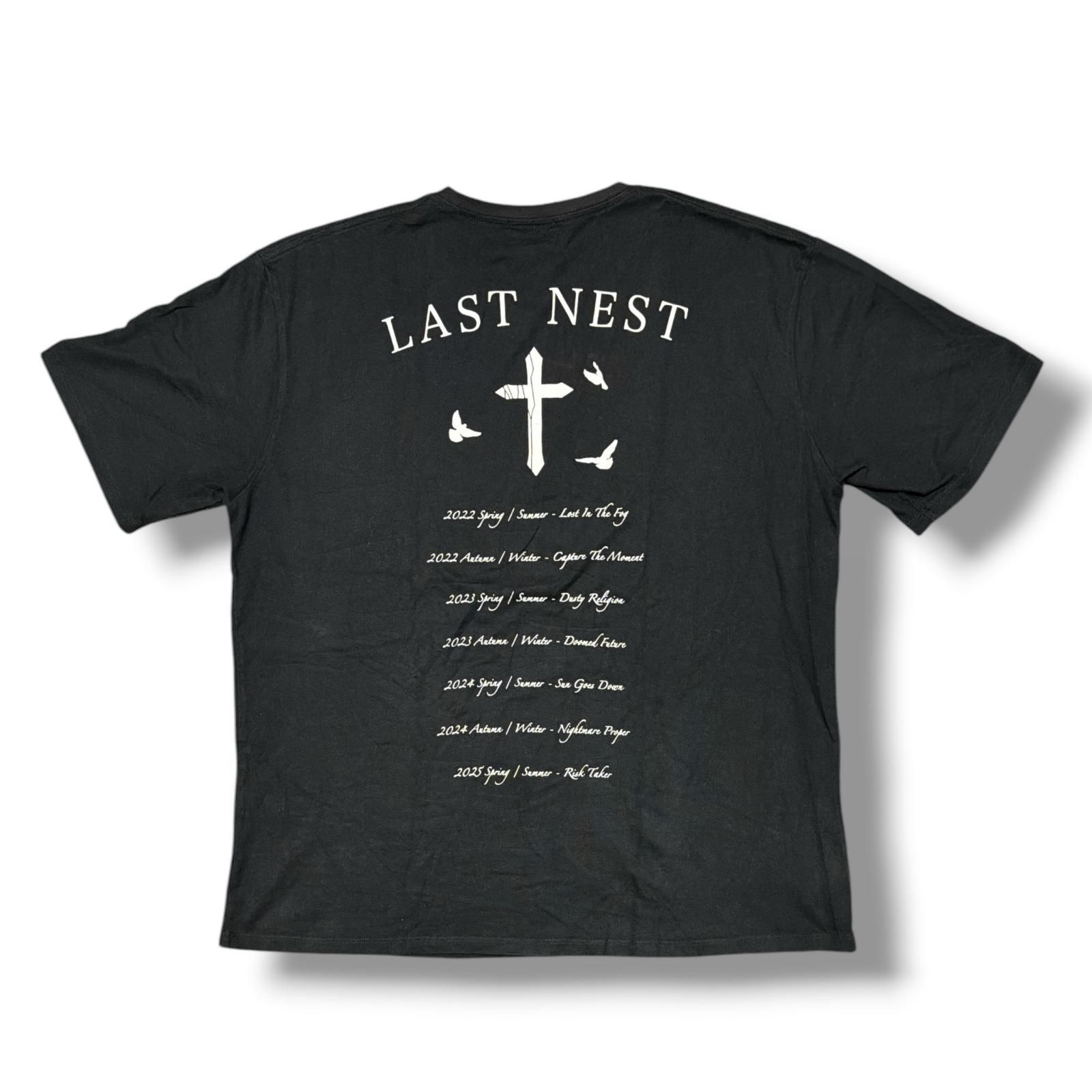 LAST NEST 25SS NIGHTMARES AND DREAMS T-SHIRTS ナイトメアアンドドリームズTシャツ 半袖カットソー ラストネスト ブラック XXL （1437M）