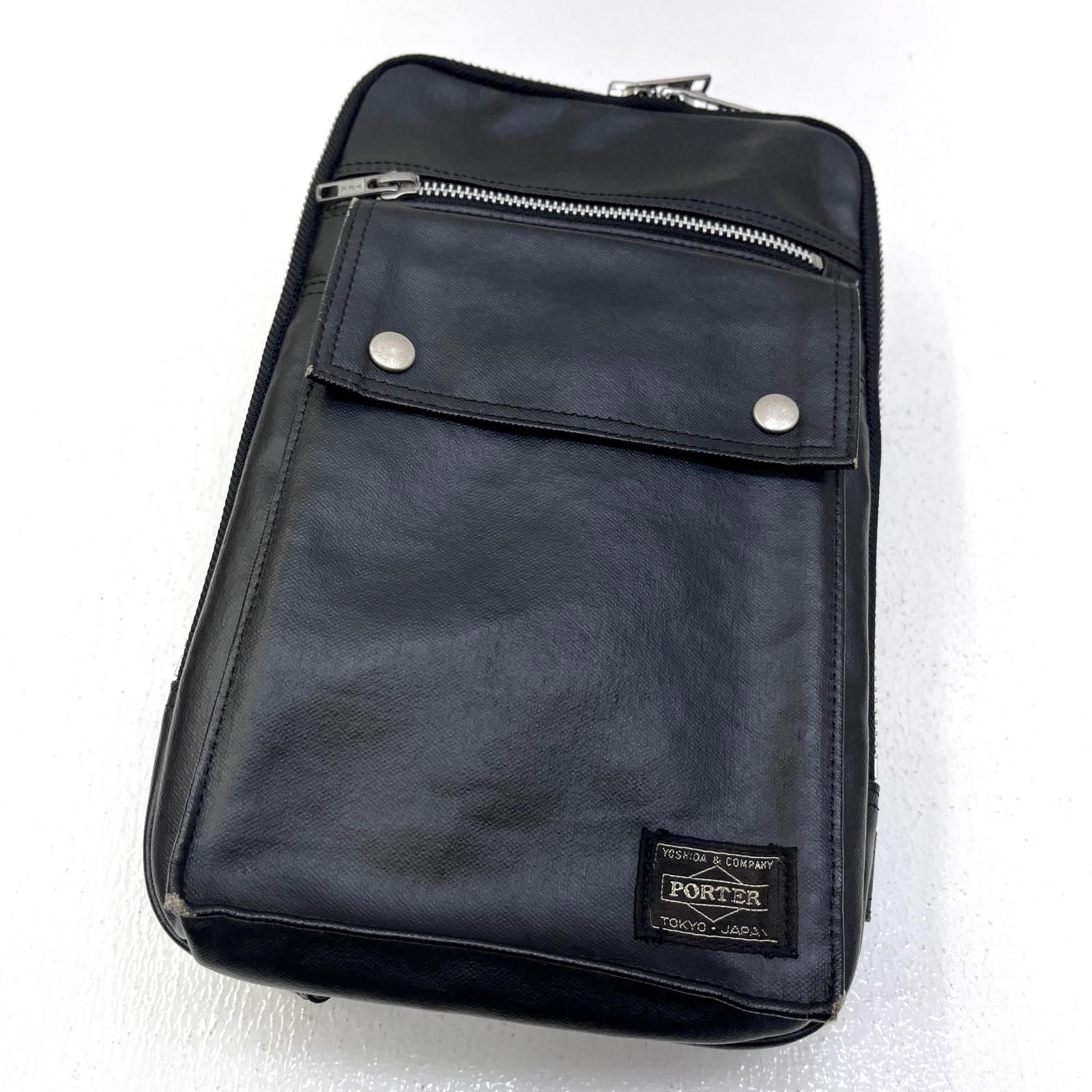 【加古川店】 中古 PORTER | ポーター ショルダーバッグ フリースタイル 707-06127 ブラック 【121】