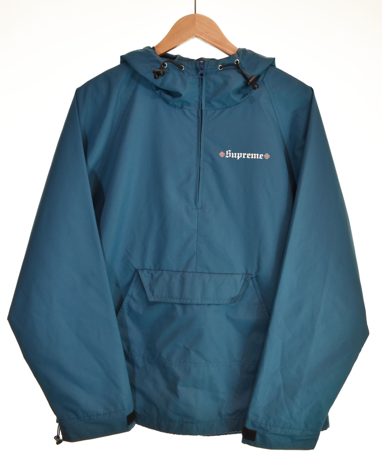 シュプリーム SUPREME × INDEPENDENT インディペンデント Nylon Anorak Parka ナイロン アノラックパーカー プリント M ジャケット ブルー Mサイズ 103MT-4888