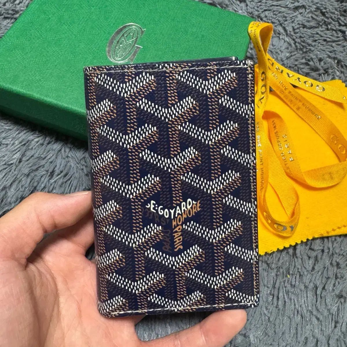 23年式/フルセット ゴヤール サンピエール ネイビー 財布