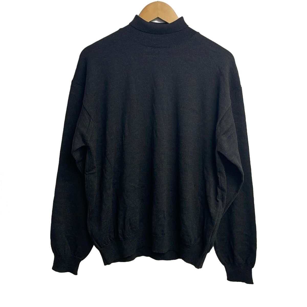 GIORGIOARMANI(ジョルジオアルマーニ) 長袖カットソー サイズI 54 メンズ美品 - ダークグレー タートルネック