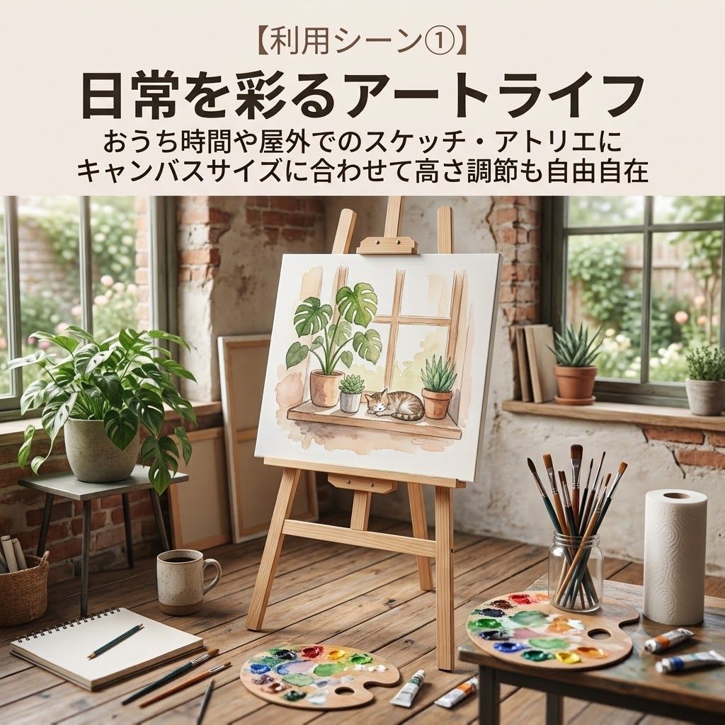 木の絵画スタンド大型 デッサンイーゼル 木の絵画スタンド大型
