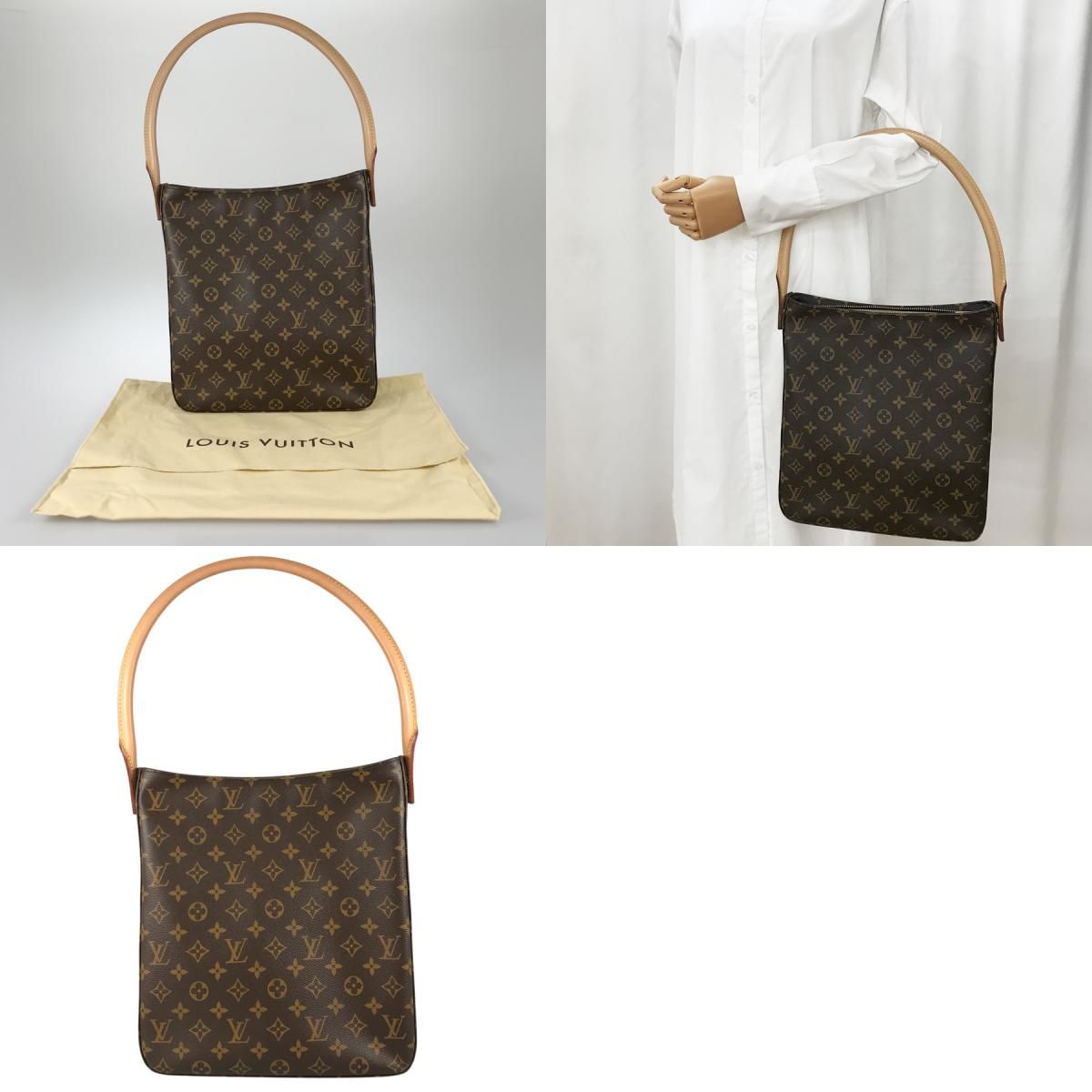 ルイ・ヴィトン LOUIS VUITTON モノグラム ルーピング GM M51145 PVC