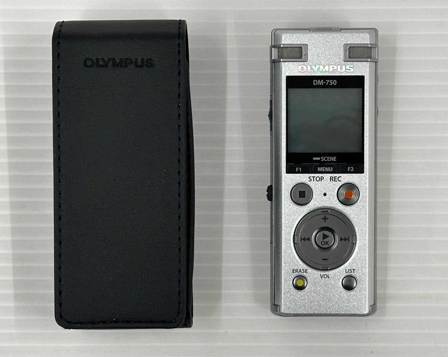 【中古品】OLYMPUS オリンパス ICレコーダー DM-750 ケース付 (2606275)