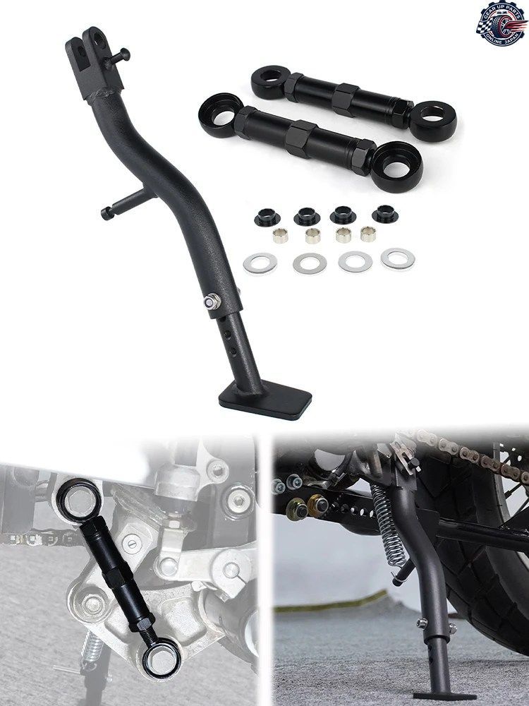 カワサキ KLR650 2008-2018 2022-2024 オートバイ用キックスタンド サイドスタンド リアサスペンション ローダウンリンク