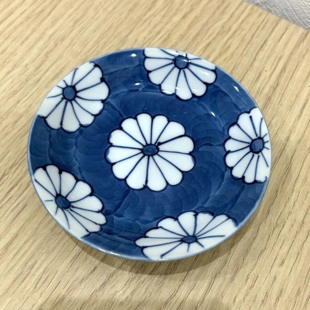 源右衛門 染付濃菊文 皿 5客 - メルカリ