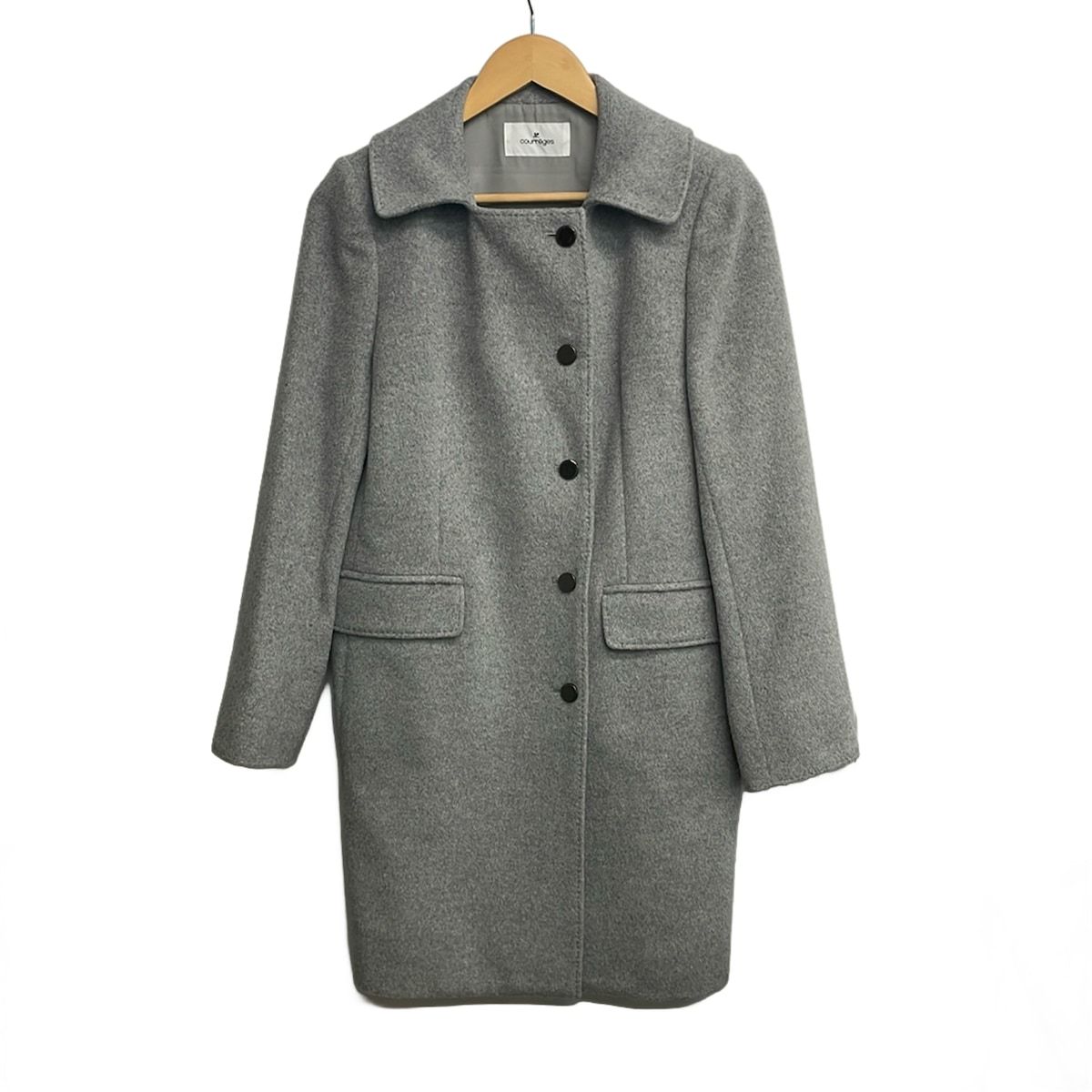 COURREGES(クレージュ) コート サイズ40 M レディース美品 - ライト 