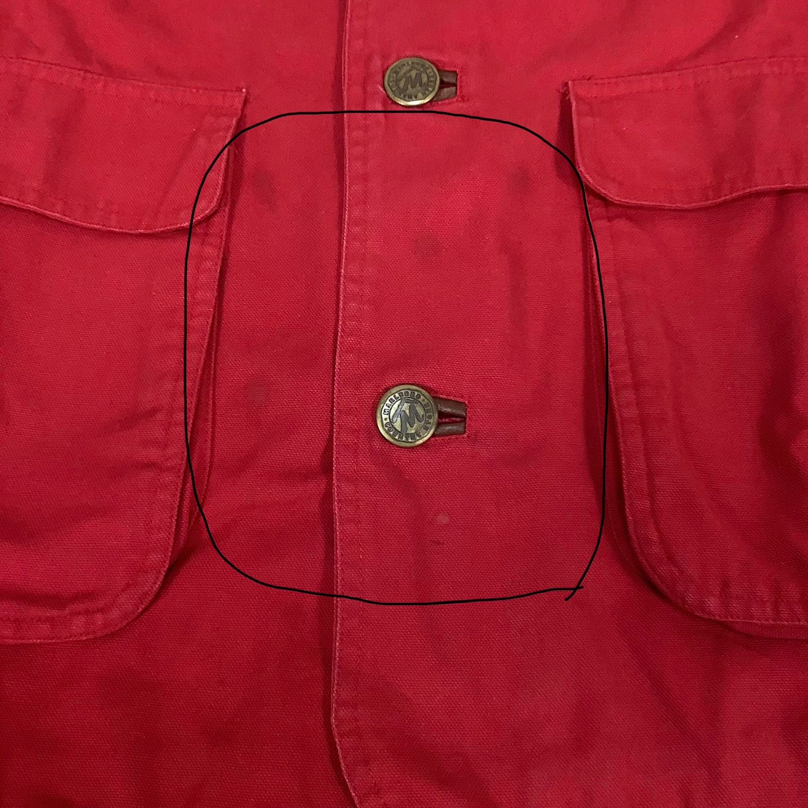 メンズ 90s マルボロ レザーカラー ハンティングジャケット XL