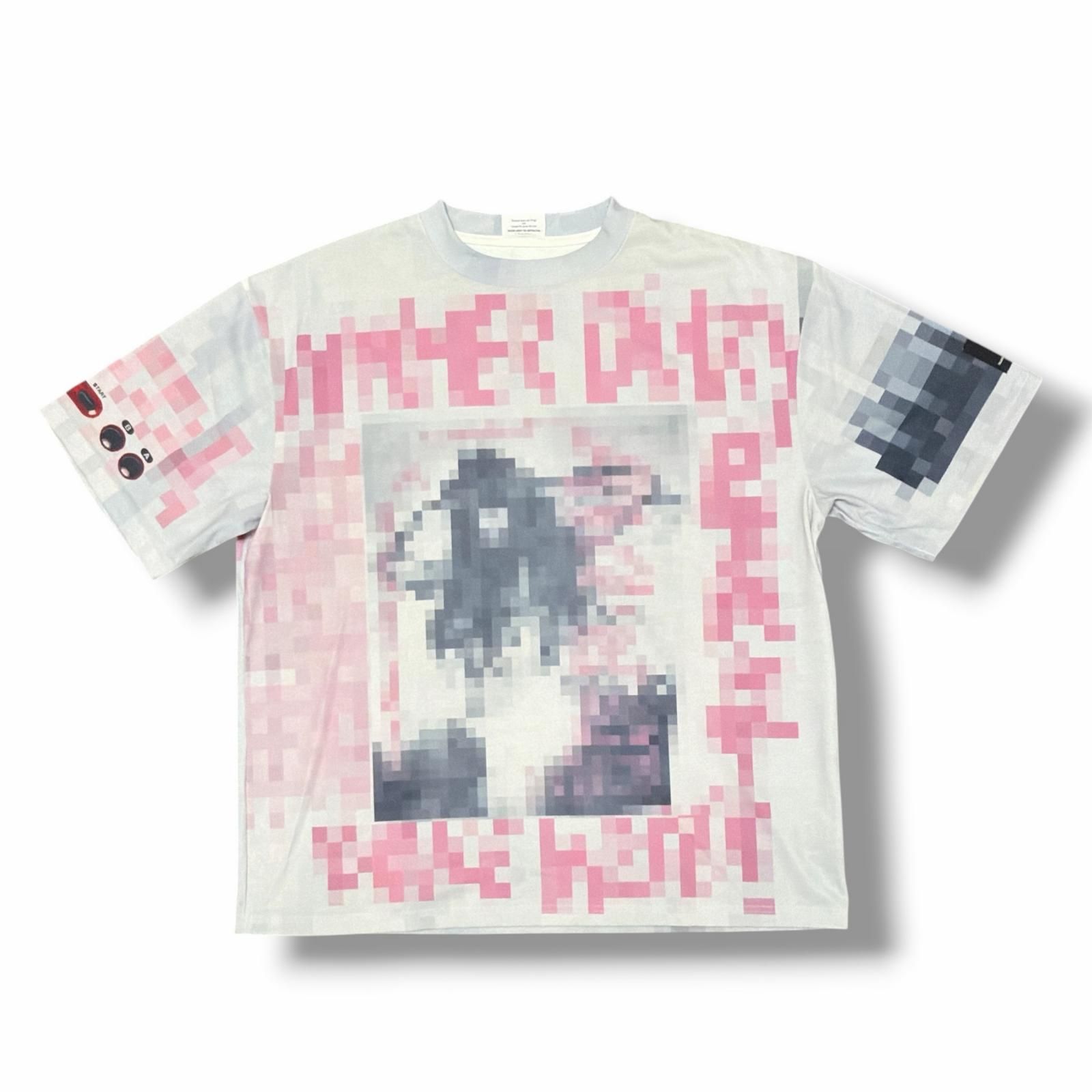 参考上代24200円 TALKING ABOUT THE ABSTRACTION PIXEL ART Tee