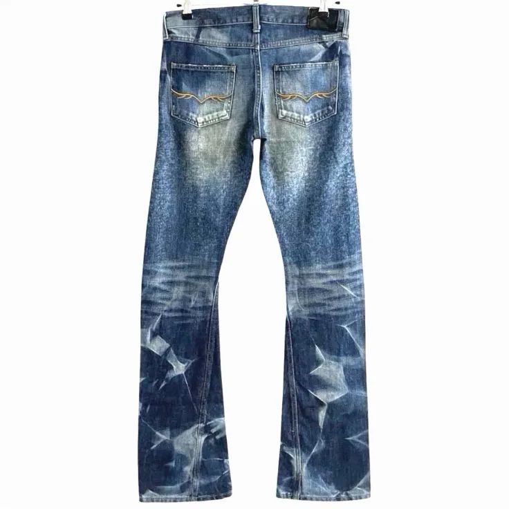 FUGA フーガ USED加工 ヒゲ 蜂の巣立体 フレア ブーツカット デニム