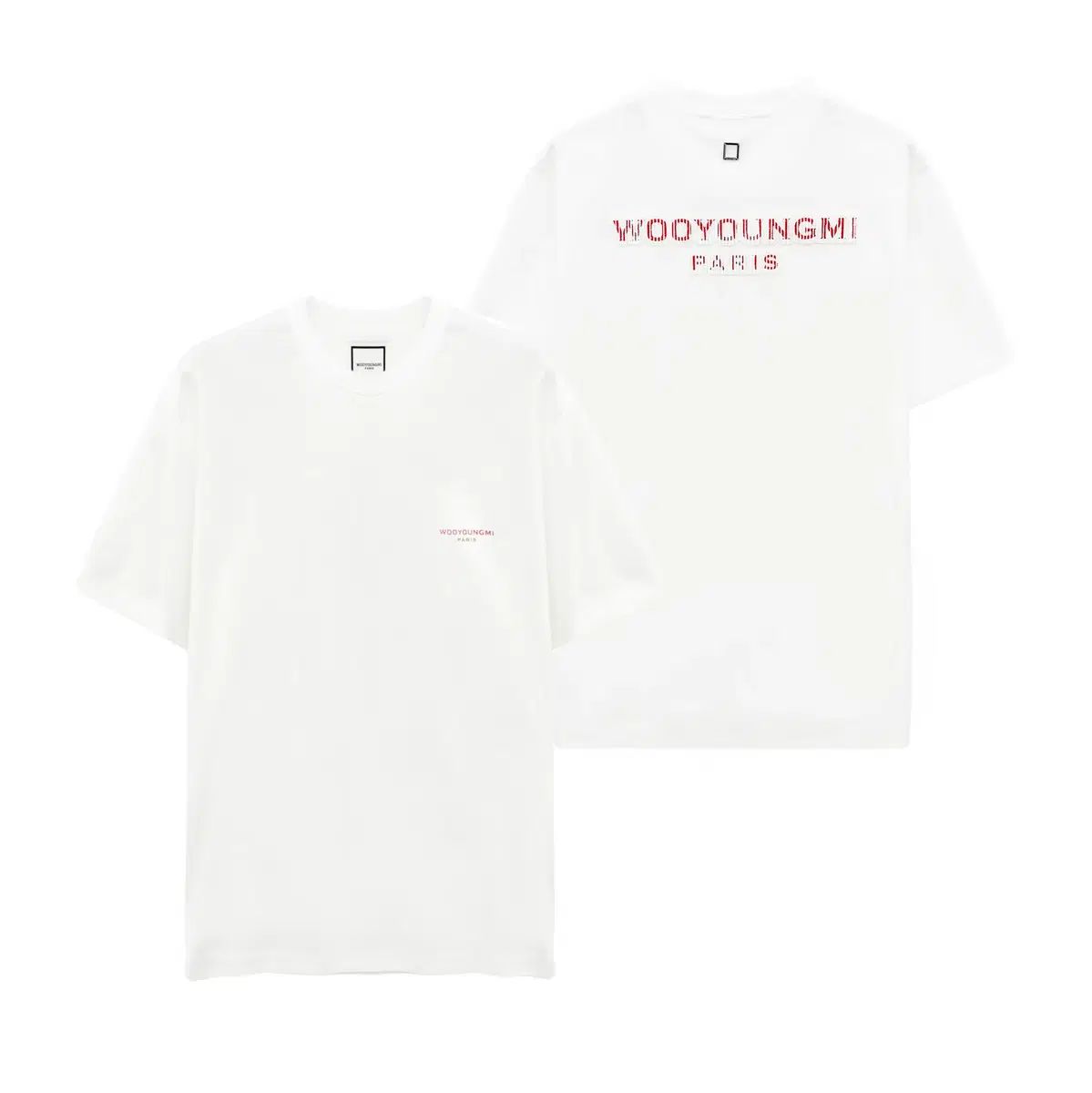 新品正規品 WOOYOUNGMI ウーヨンミ タフ バックロゴ 半袖 Tシャツ W261TS09714W