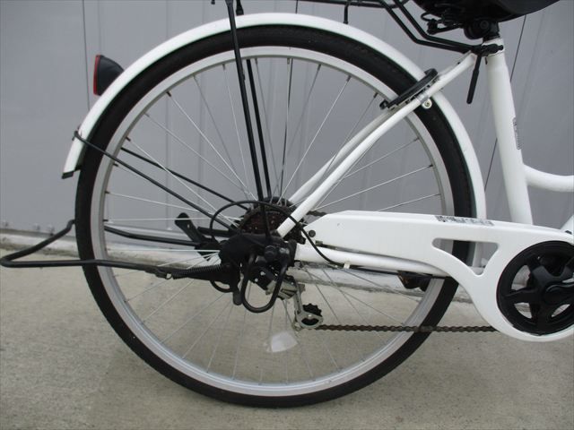 F235☆整備済み☆完成車発送☆中古折りたたみ自転車【26インチ 白