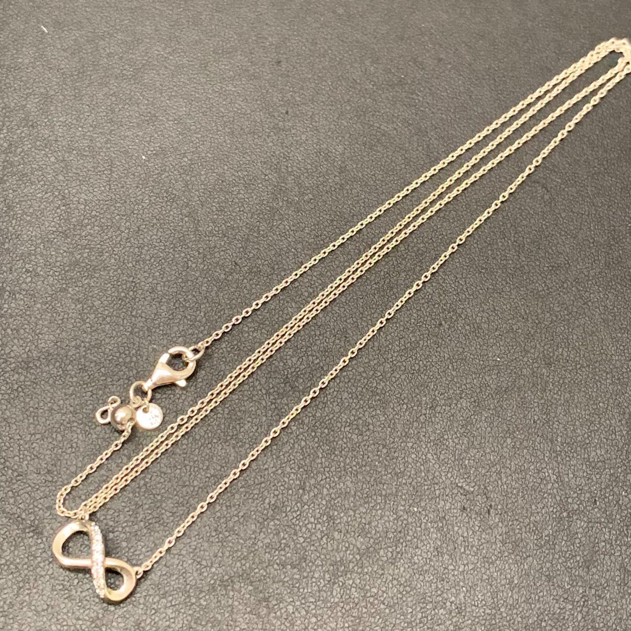 彦】PANDORA パンドラ S925 ALE 刻印あり ネックレス インフィニティ 