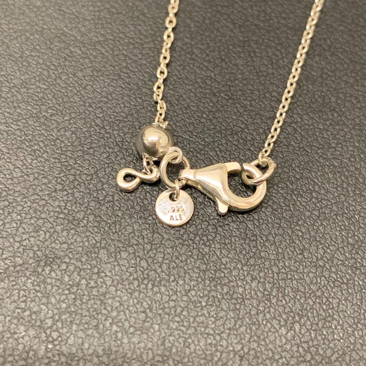 彦】PANDORA パンドラ S925 ALE 刻印あり ネックレス インフィニティ 
