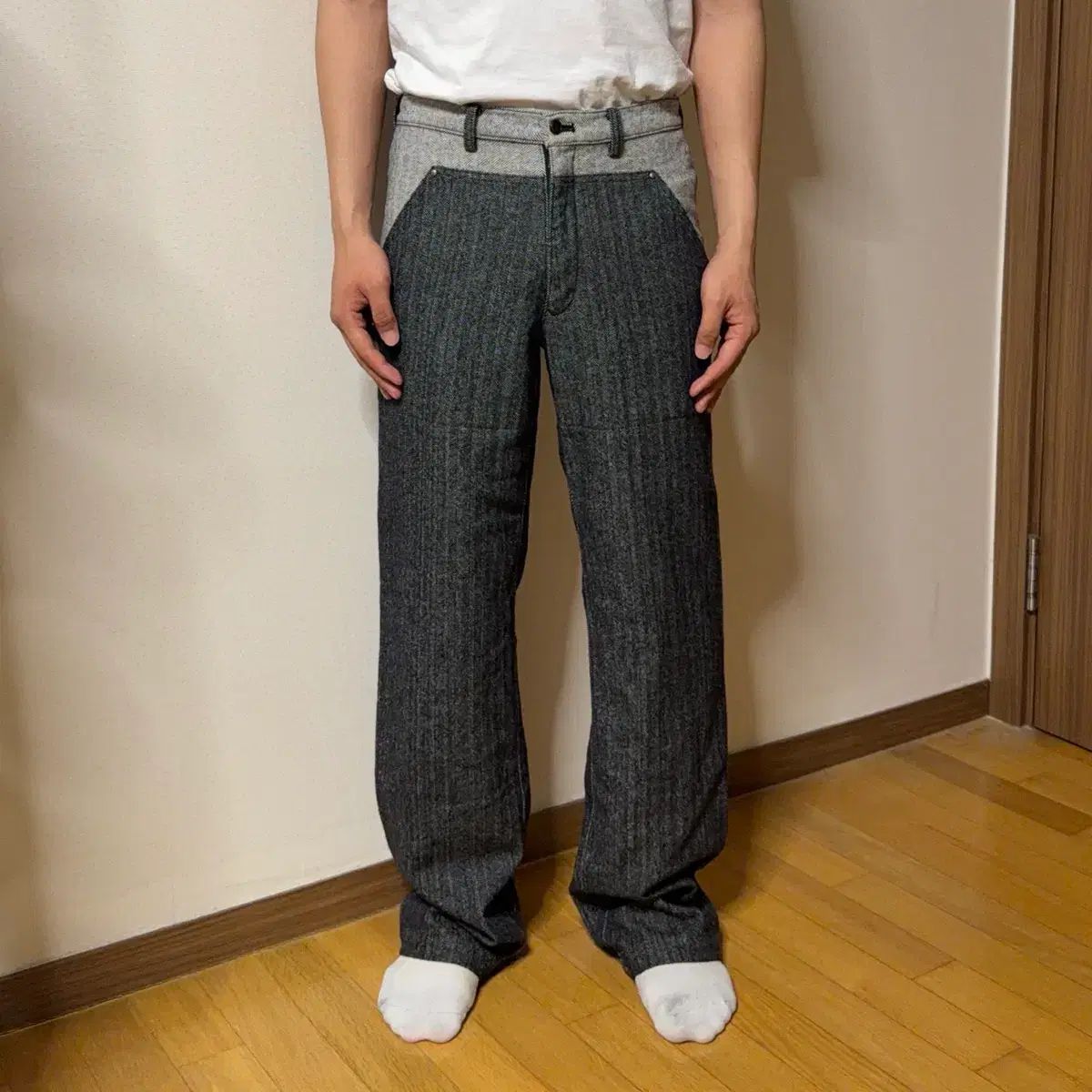ジャンポール・ゴルチエ オム オブジェ ウール ドッキング パンツ