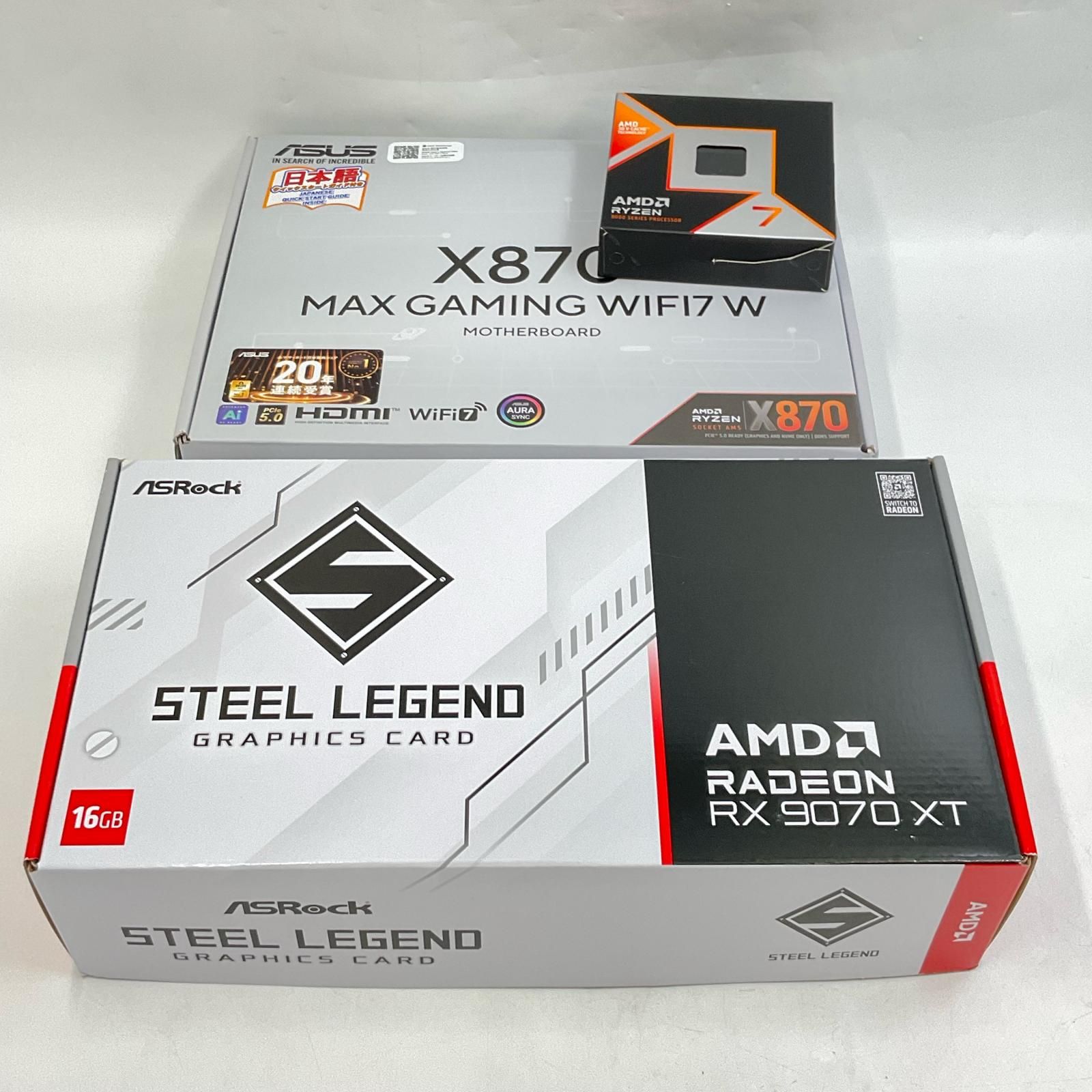 Ryzen 7 9800X3D 32GB RTX 9070XT 動作確認済PC - メルカリ