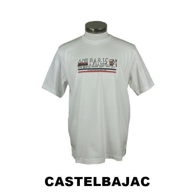 カステルバジャック　CASTELBAJAC　クマ柄バックプリント半袖Tシャツ　7216272171-1　シロ