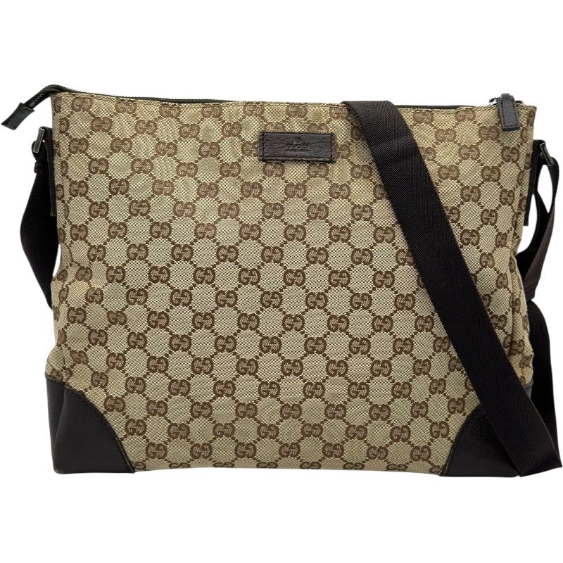 グッチ GUCCI GGキャンバスショルダーバッグ 110054 ブラウン GGキャンバス レディース ショルダーバッグ