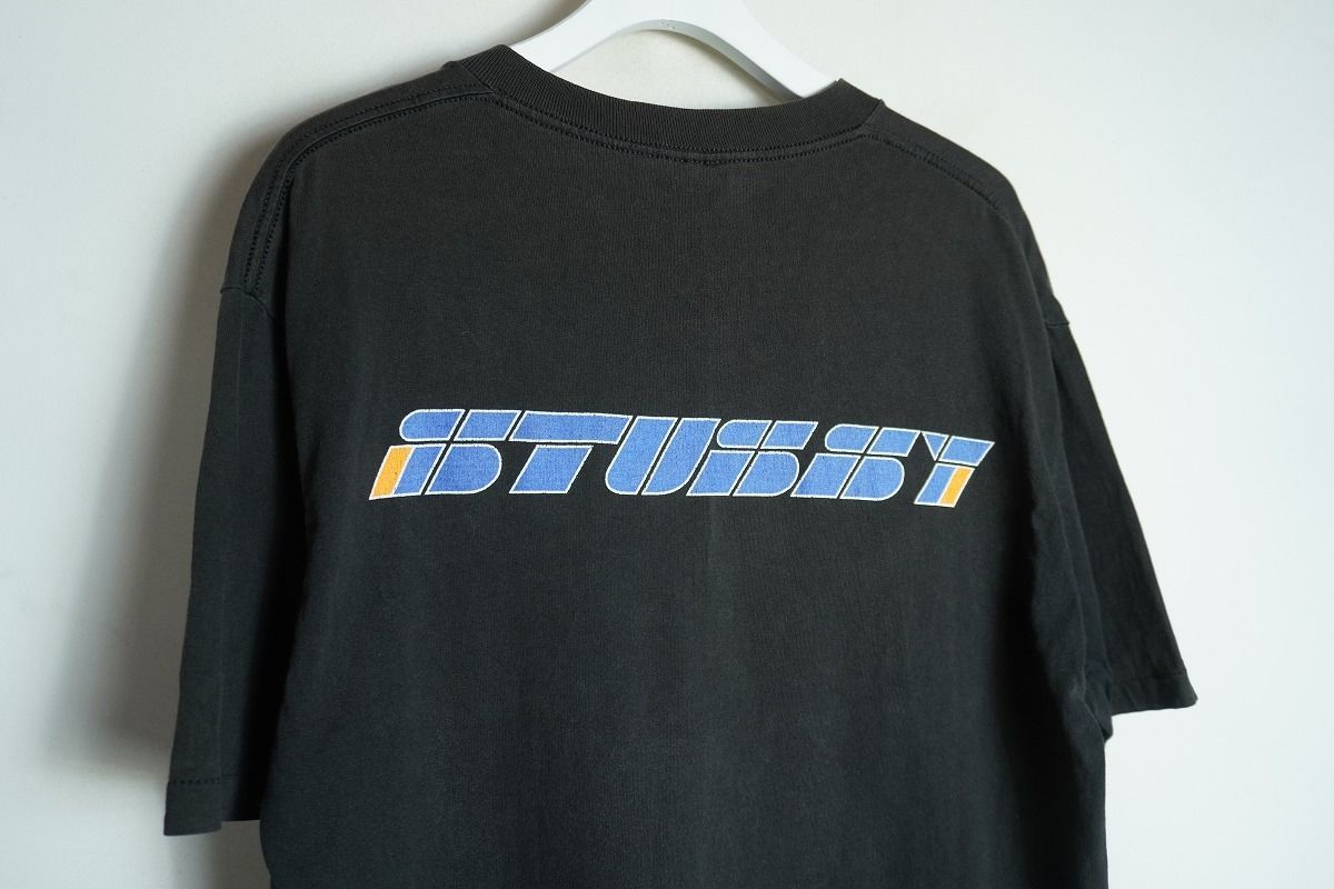 正規 90s OLD STUSSY USA製 オールド ステューシー 半袖 両面 ロゴ T