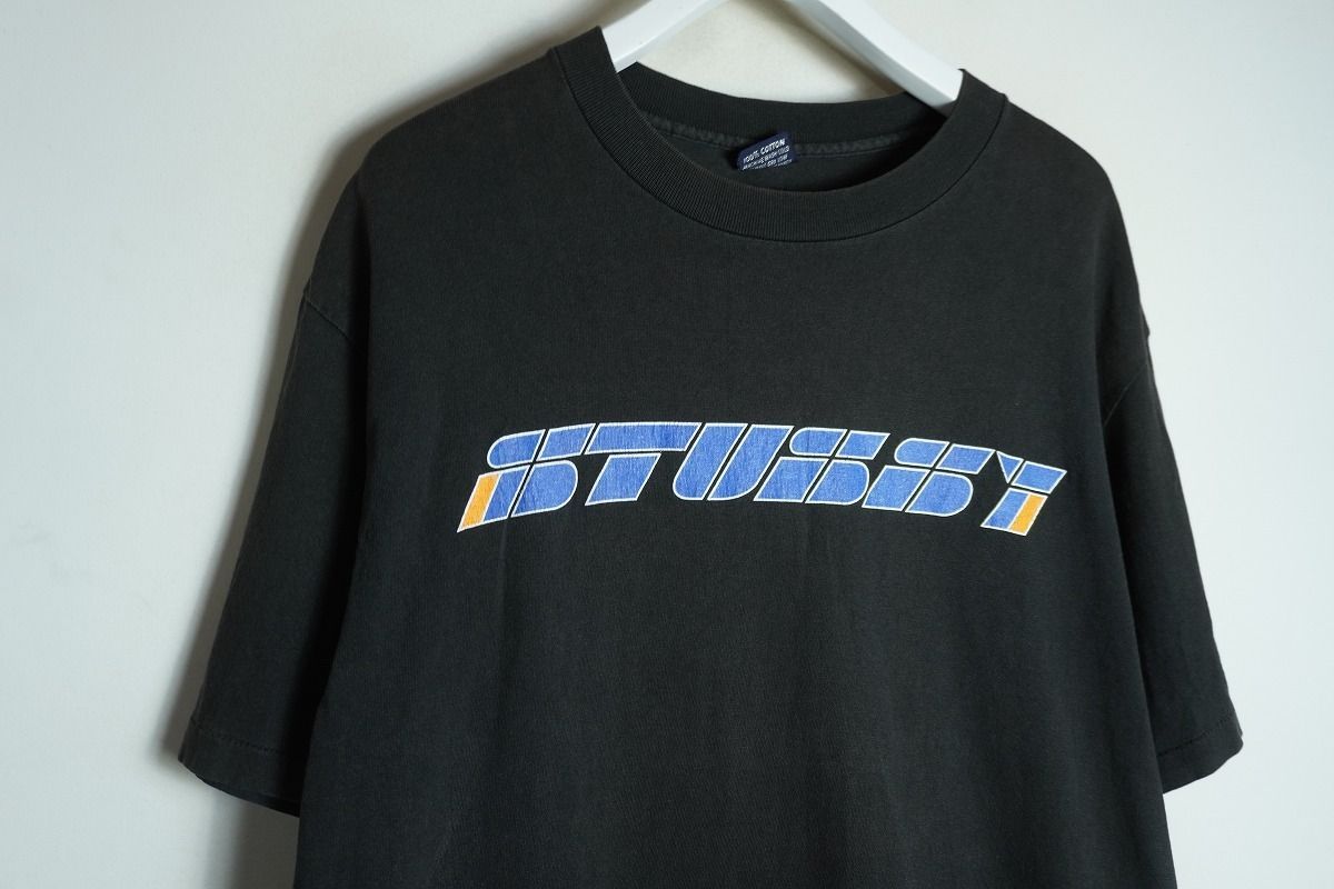 正規 90s OLD STUSSY USA製 オールド ステューシー 半袖 両面 ロゴ T