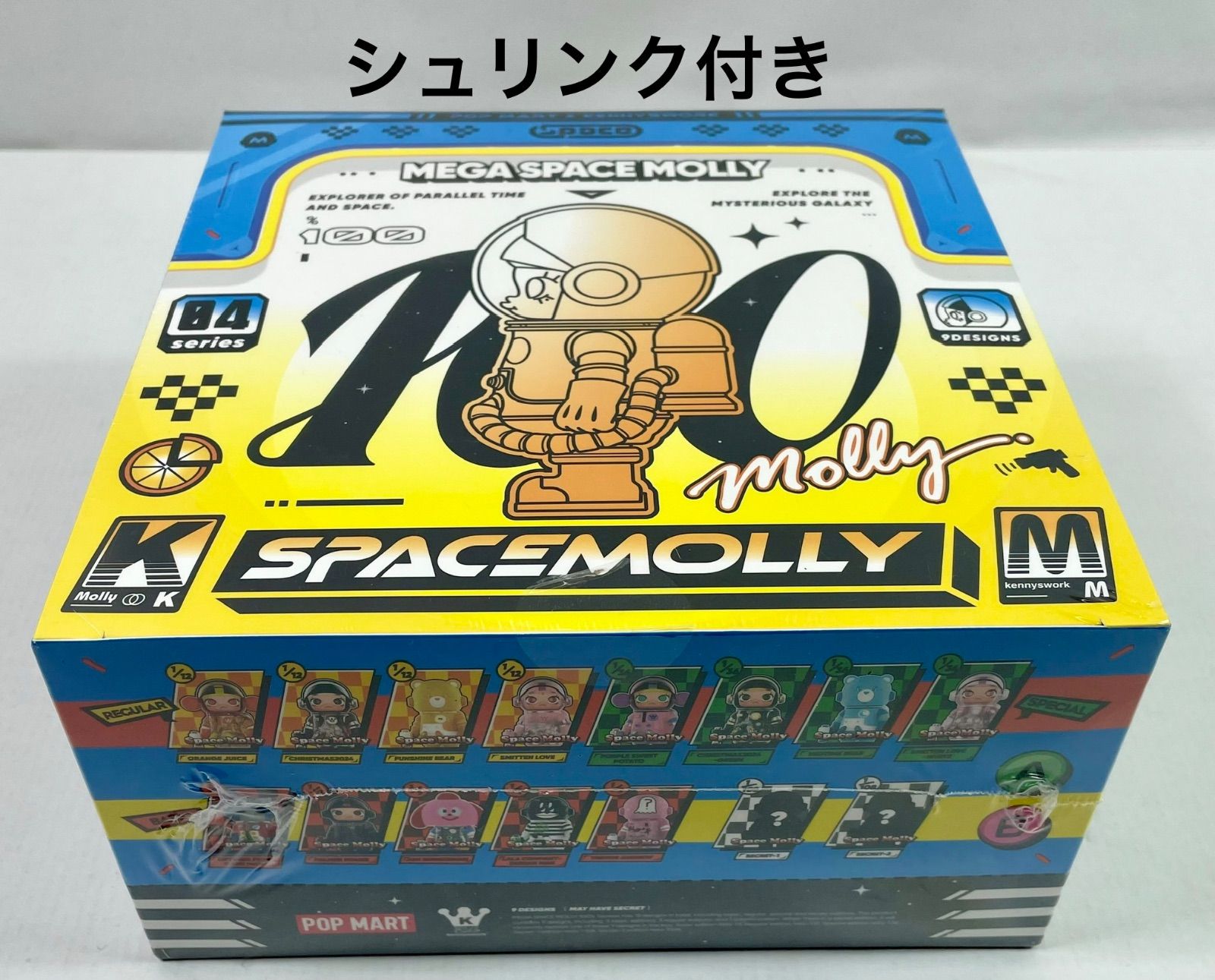 A3534・POP MART シュリンク付き MEGA SPACE MOLLY 100% シリーズ4 アソート BOX