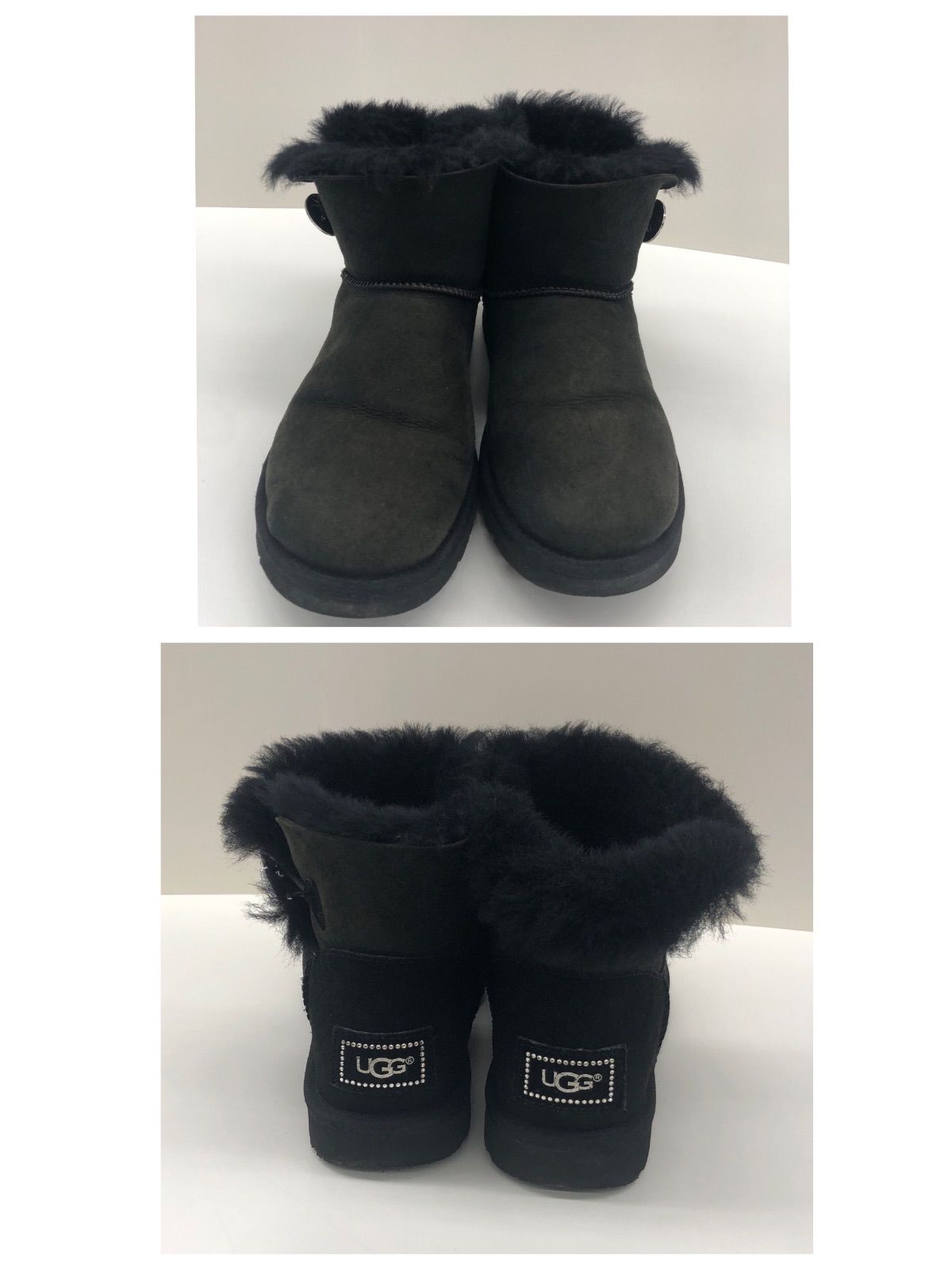 中古品・現状品】UGG スワロフスキー ムートンブーツ ショートブーツ