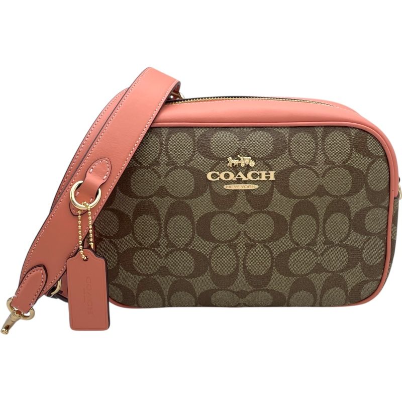 コーチ COACH ジェイミーカメラバッグ CA547 ブラウン・ピンク PVC レディース ショルダーバッグ