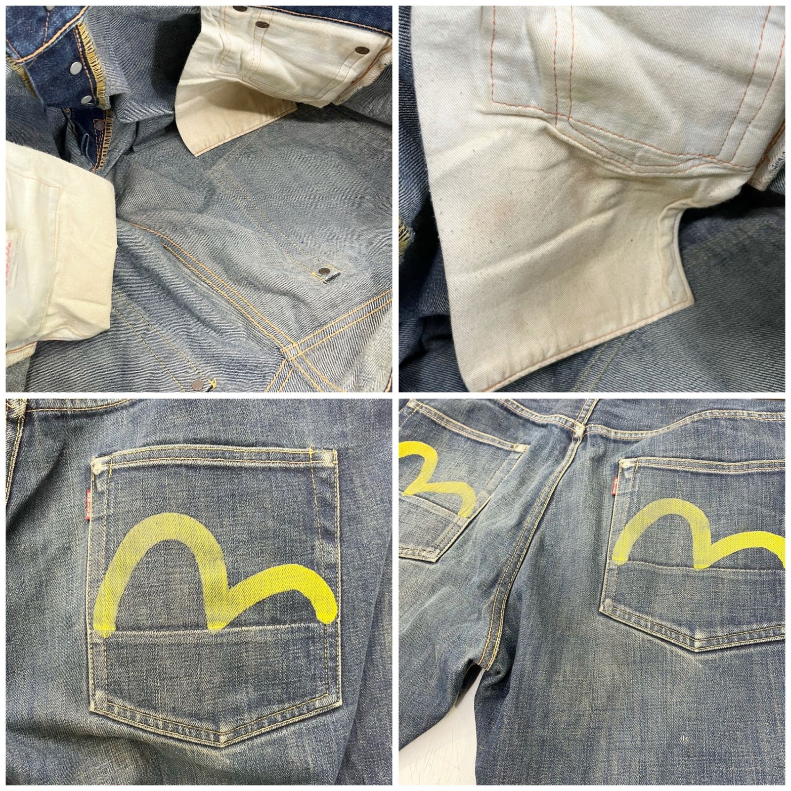 EVISUエヴィス デニム パンツ 42×35 コットン 綿 日本製 ブルー 青