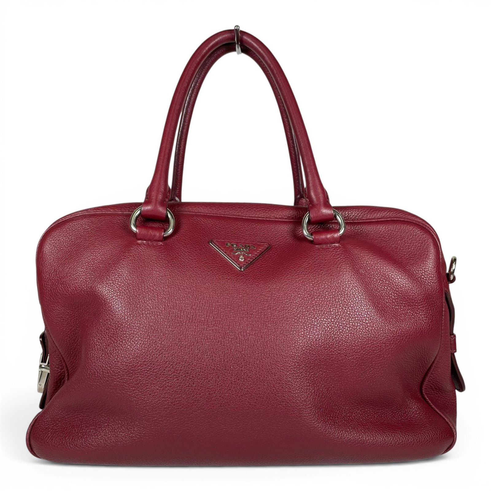 PRADA プラダ 2WAY (ショルダーストラップ欠品) ボストンバッグ ヴィッテロダイノ 1BB005