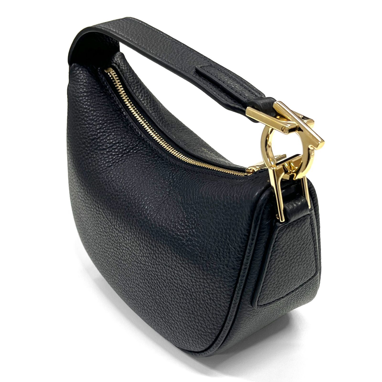 新品 FERRAGAMO フェラガモ ホーボーバッグ XS ガンチーニ レザー