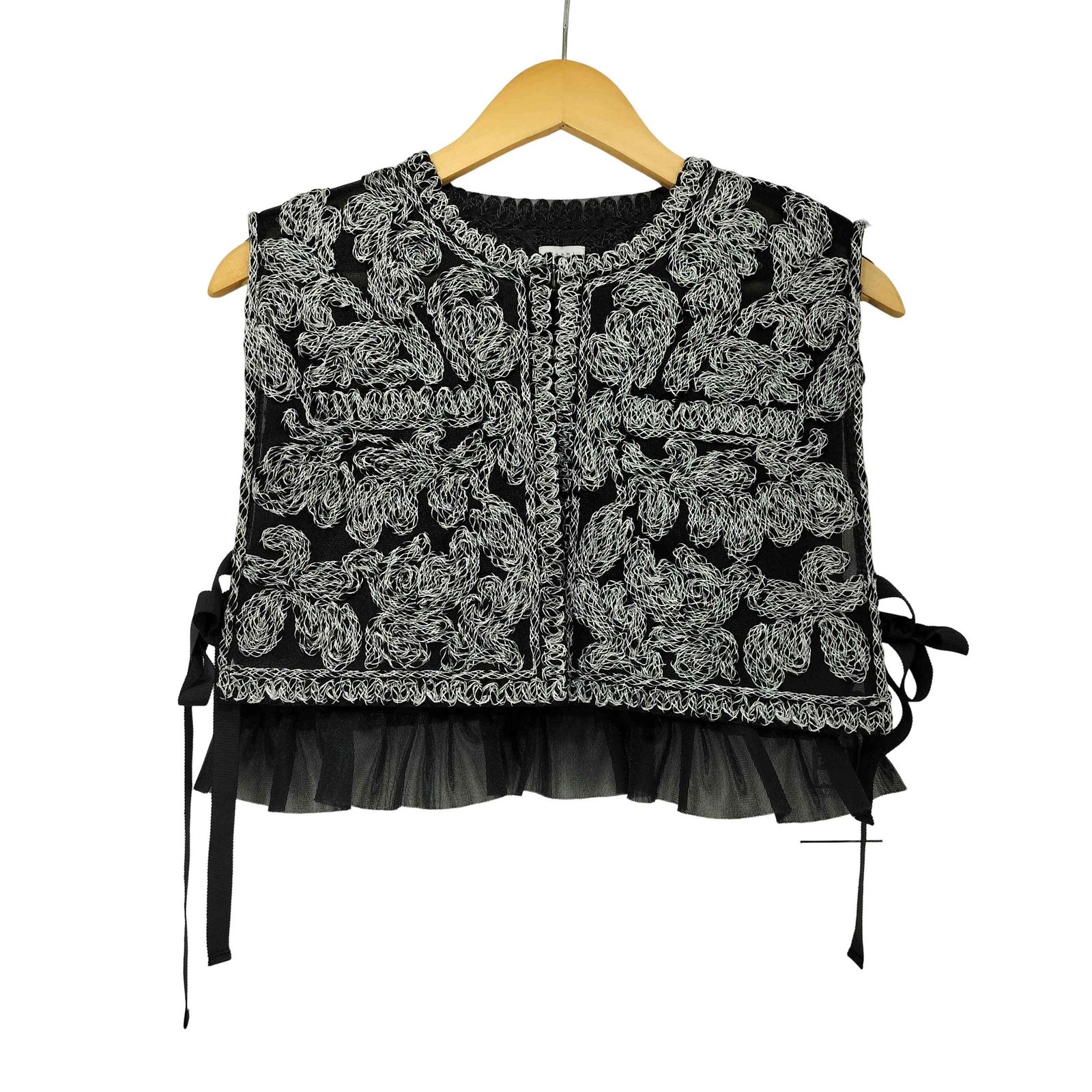 ユウミアリア Yuumi Aria EMBROIDERY VEST エンブロイダリー ベスト レディース FREE