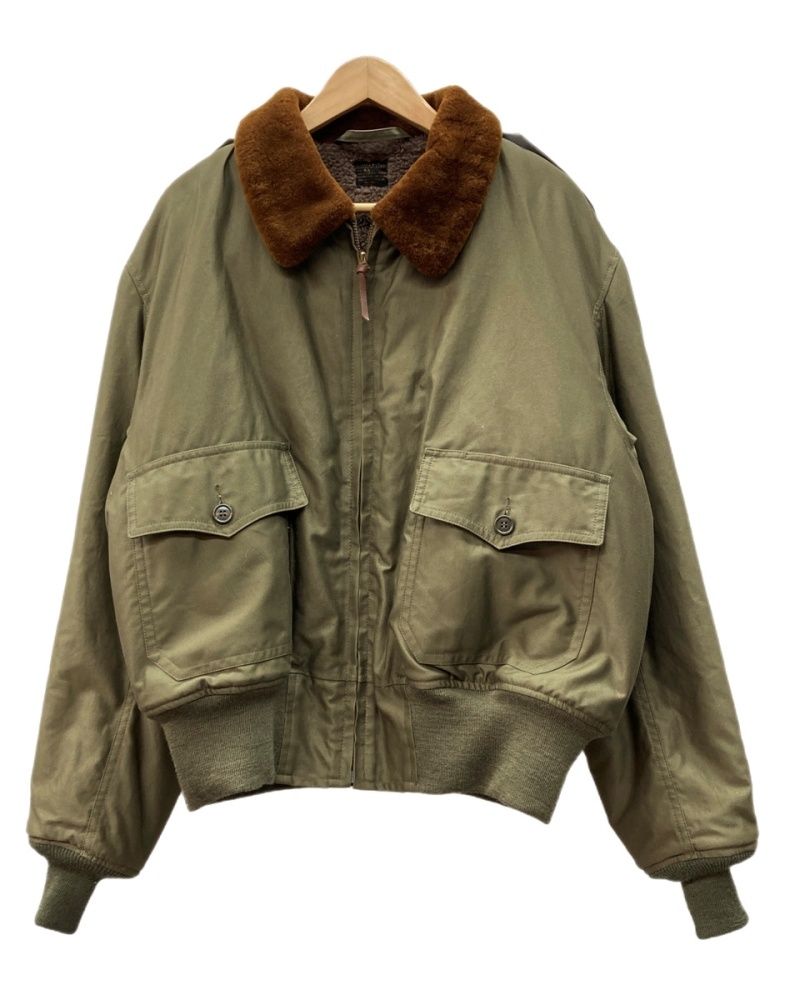 リアルマッコイズ THE REAL McCOY'S Type B-10 Flight Jacket フライト ジャケット ジップアップ 襟ボア 裏ボア 空軍 アウター 緑 サイズ44 ジャケット プリント カーキ 104MT-3372