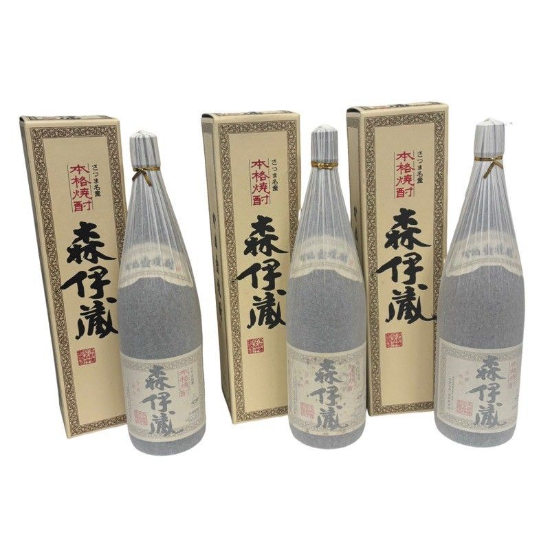 焼酎 3本セット 森伊蔵 1800ml 25度 森伊蔵酒造 まとめ売り 【新品未開栓品】 52606K1123