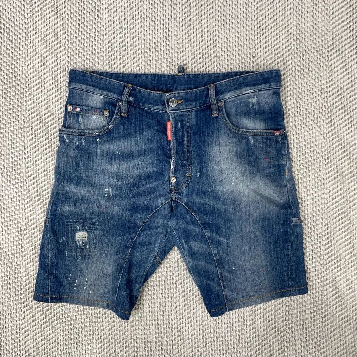 DSQUARED2 ディースクエアード2 ペインティング ウォッシュ ハーフパンツ 48 (31 32)